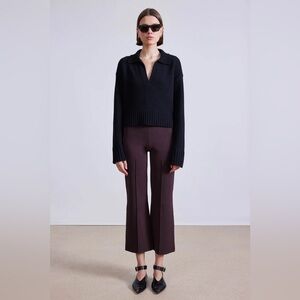 Apiece Apart Petite Rene Pull On Pants in Chocolate, size XS